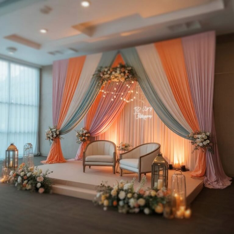 How to Decorate a Wedding Stage on a Budget