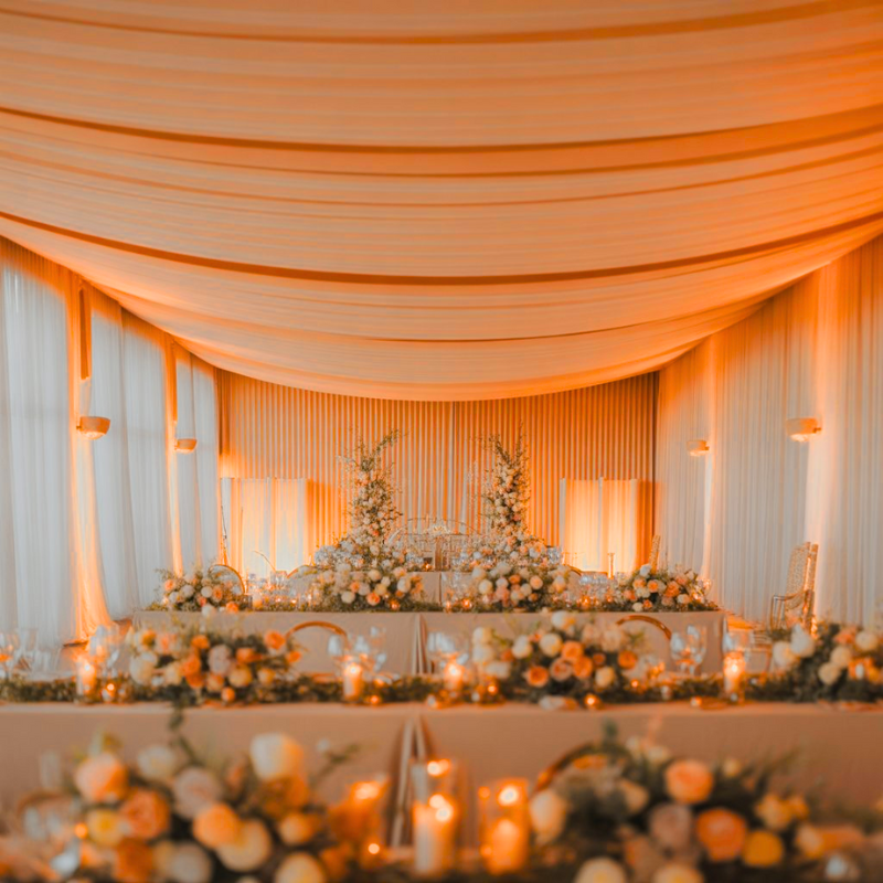 How to Decorate a Wedding Venue with a Low Ceiling