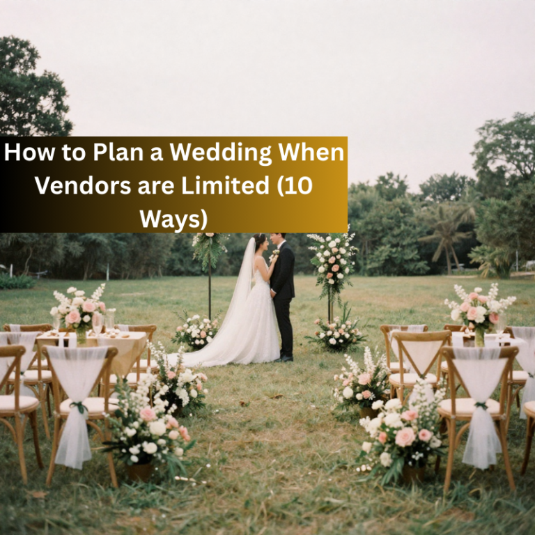 How to Plan a Wedding When Vendors are Limited (10 Ways)