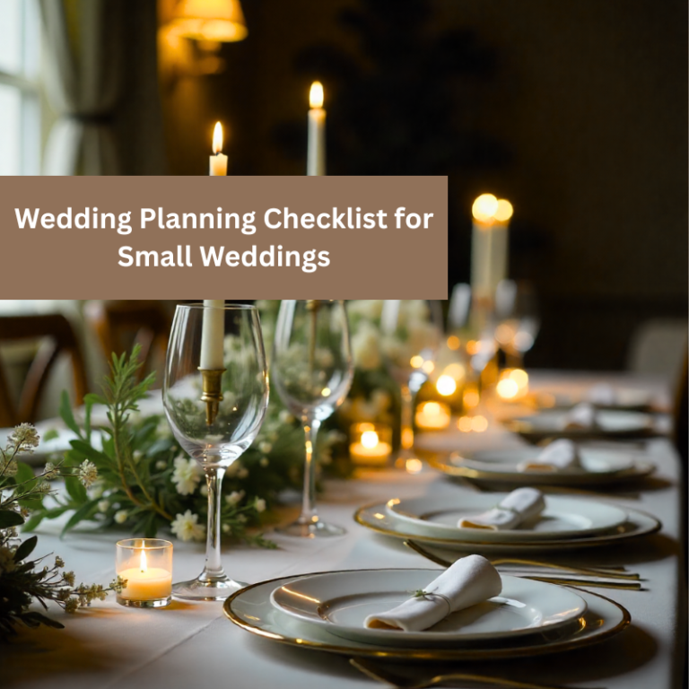 Wedding Planning Checklist for Small Weddings