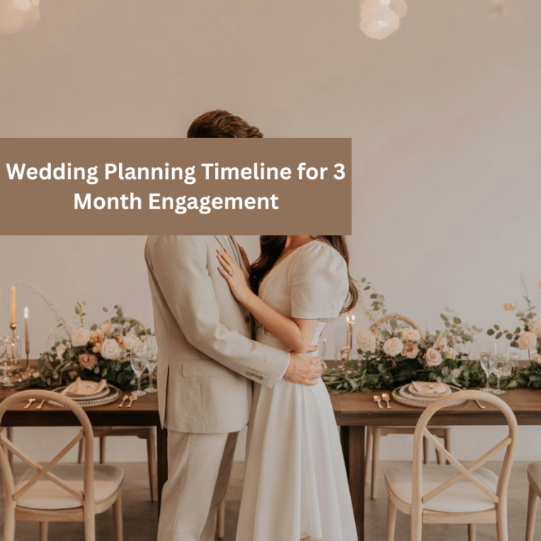 Wedding Planning Timeline for 3 Month Engagement